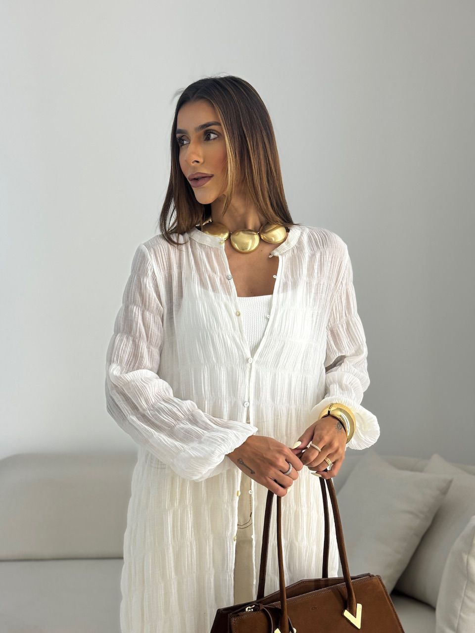 CHEMISE LAVINIA BOTÕES OFF