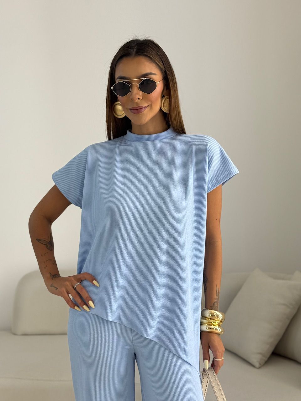 CONJUNTO CORALINE ASSIMÉTRICO BABY BLUE