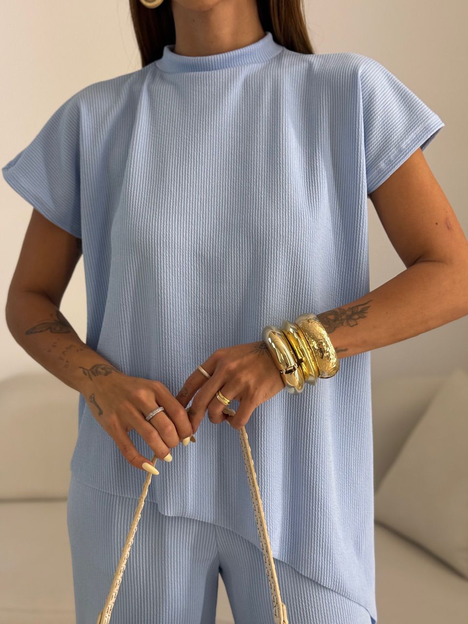 CONJUNTO CORALINE ASSIMÉTRICO BABY BLUE