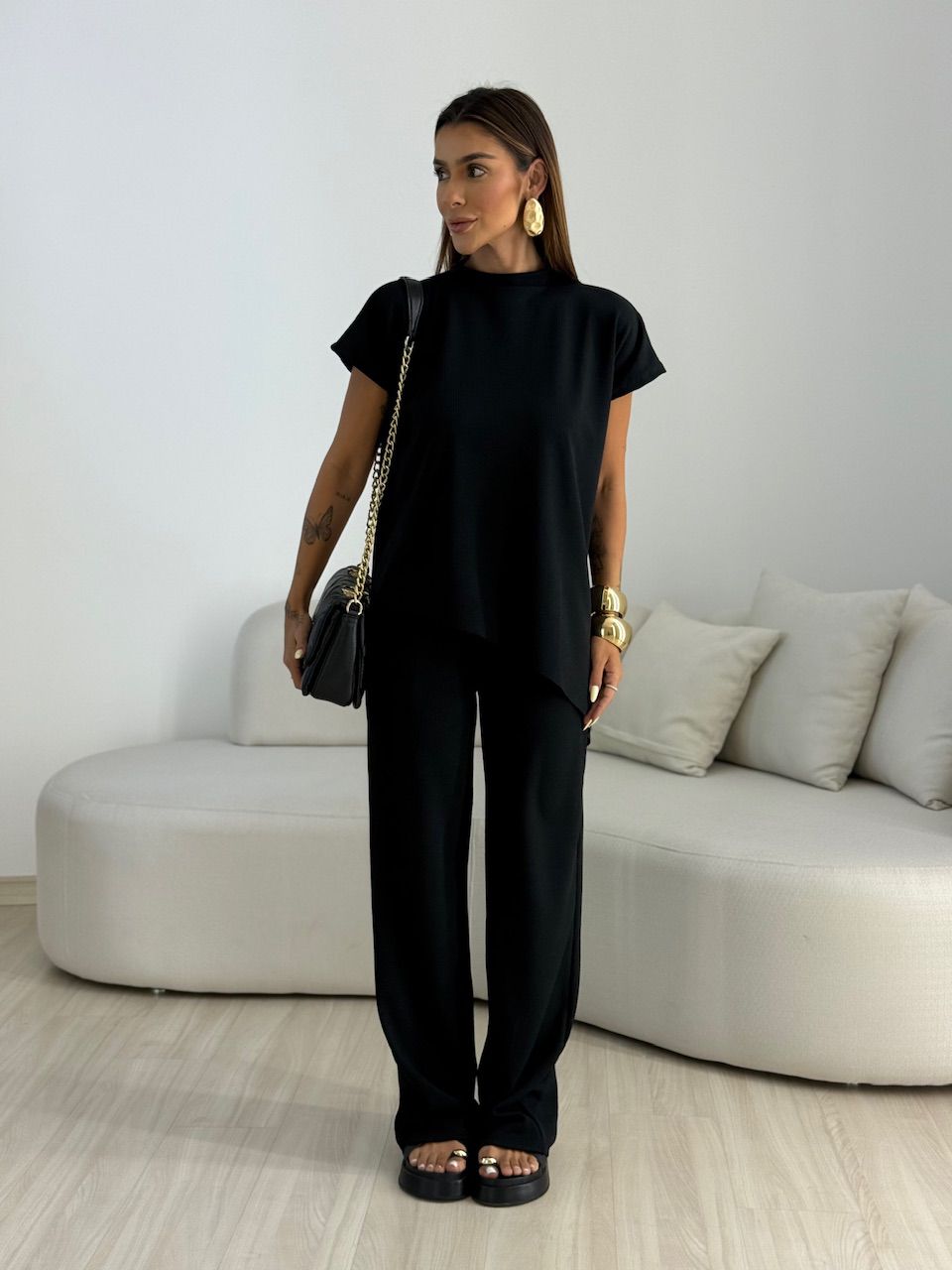 CONJUNTO CORALINE ASSIMÉTRICO PRETO