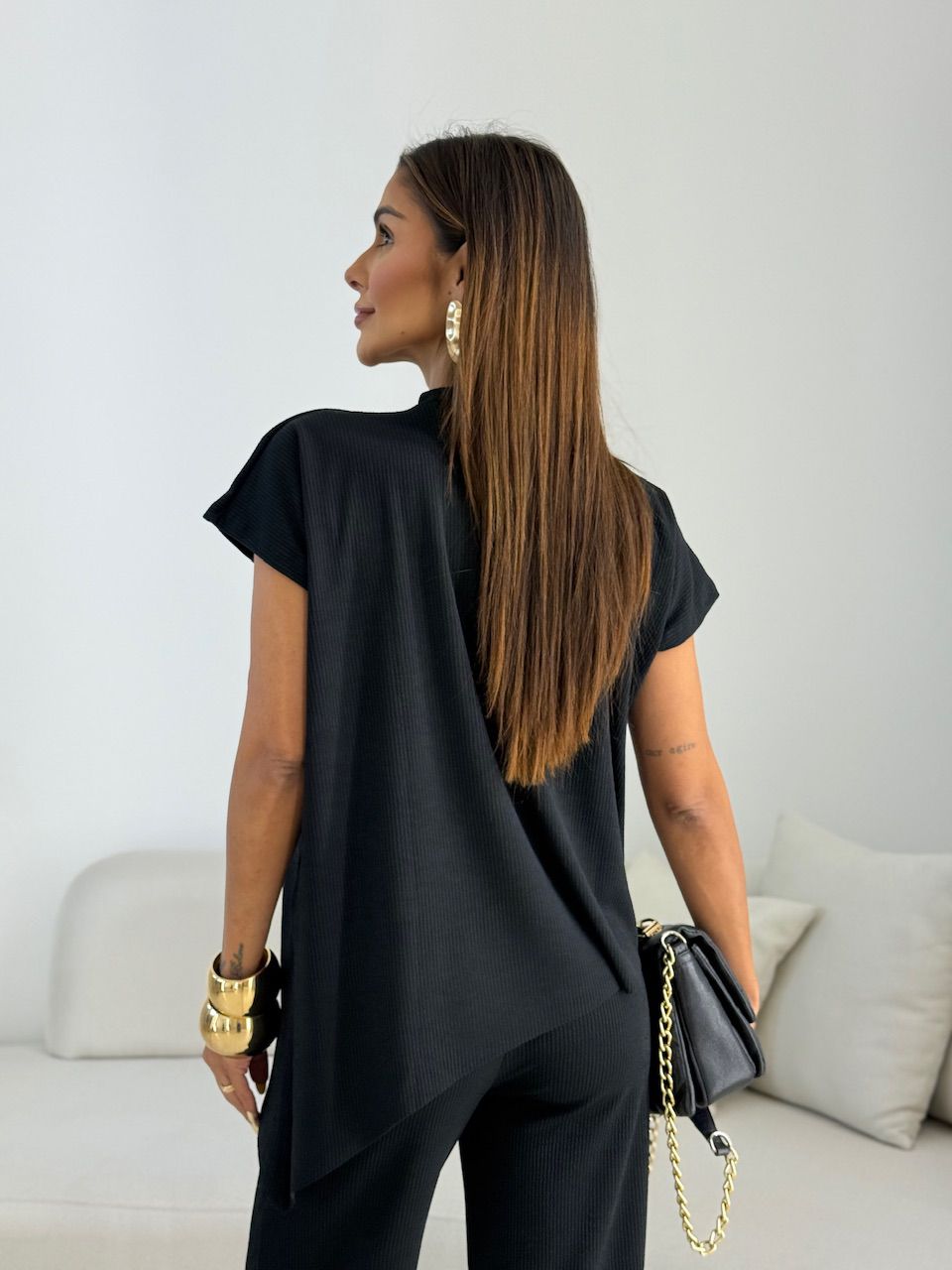 CONJUNTO CORALINE ASSIMÉTRICO PRETO