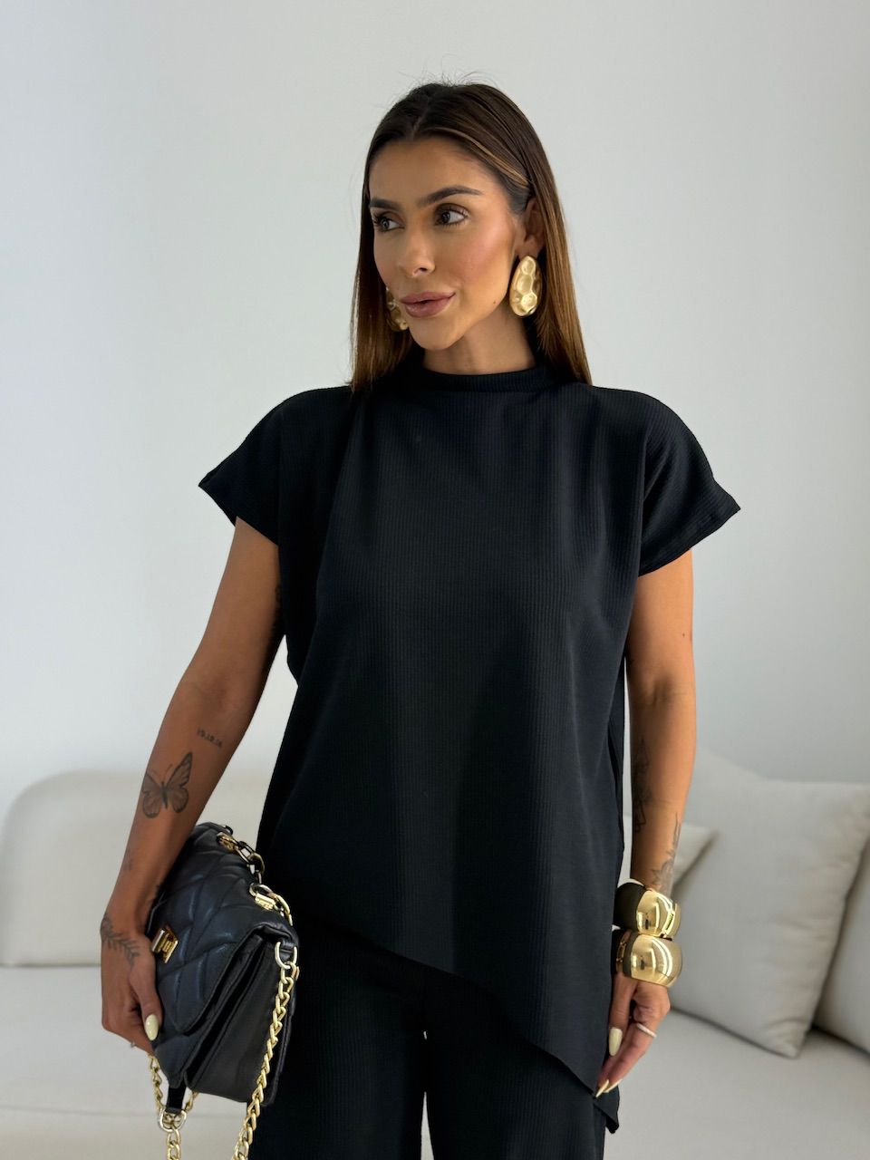 CONJUNTO CORALINE ASSIMÉTRICO PRETO