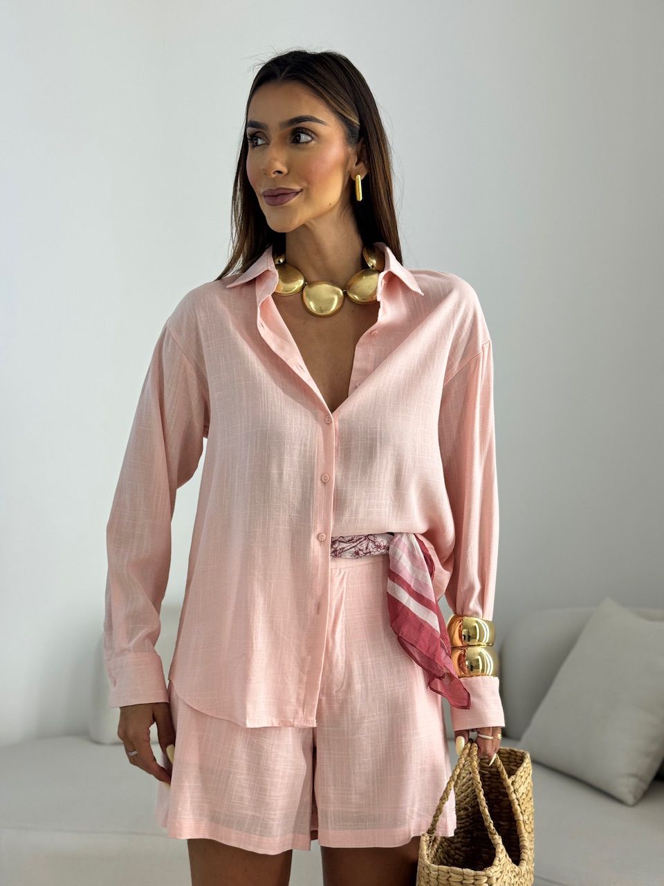 CONJUNTO NANDA SHORT BABY PINK