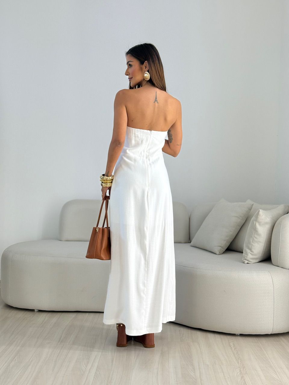 VESTIDO ELISA FENDA OFF