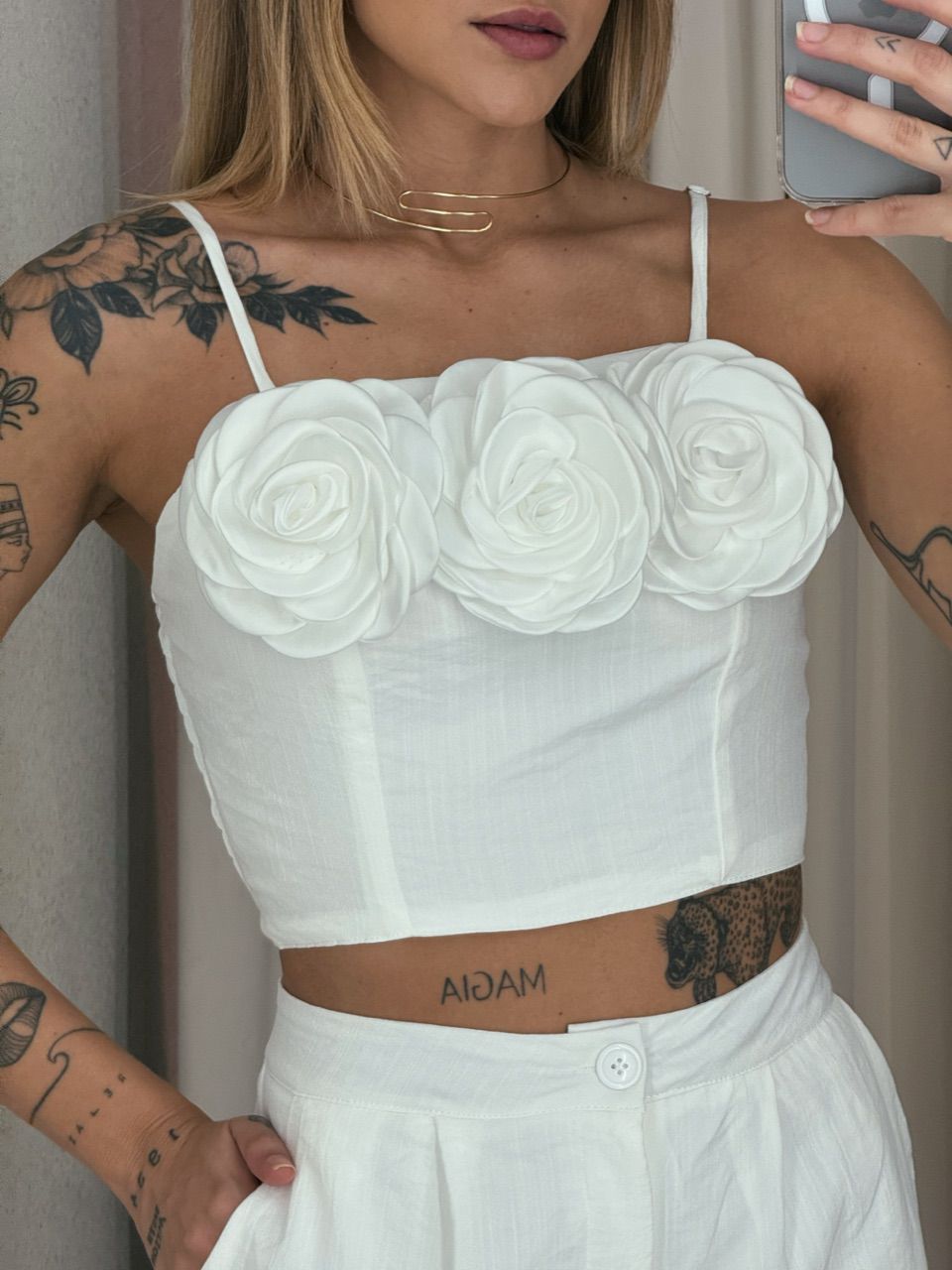 CONJUNTO LEANDRA FLOR OFF