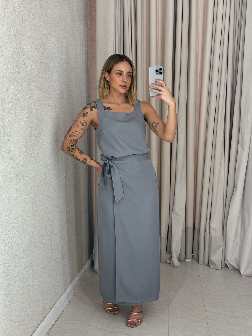 CONJUNTO VALENTINA SAIA Cinza