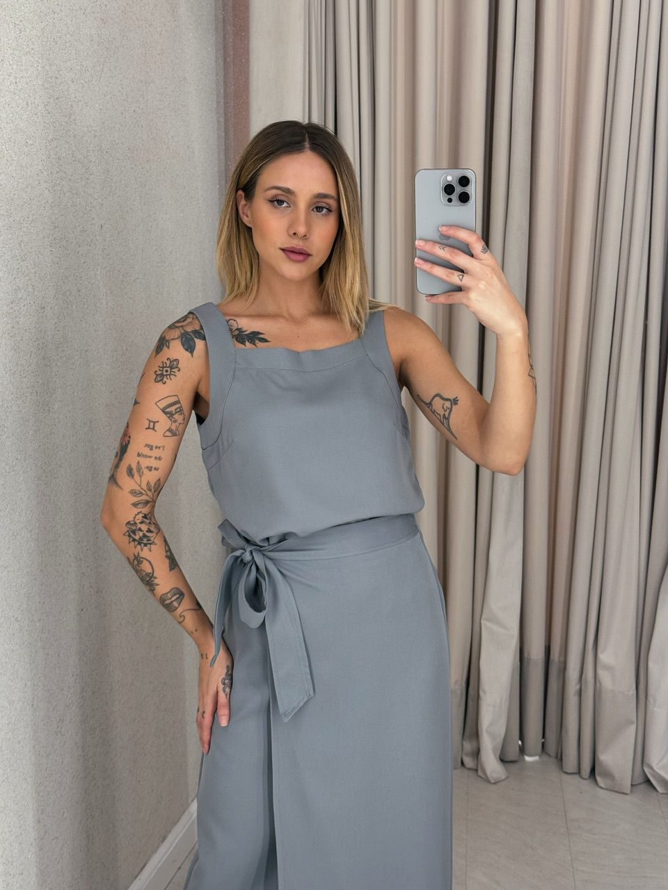 CONJUNTO VALENTINA SAIA Cinza
