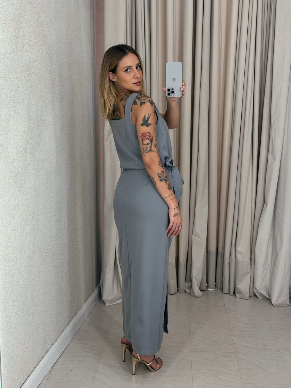CONJUNTO VALENTINA SAIA Cinza