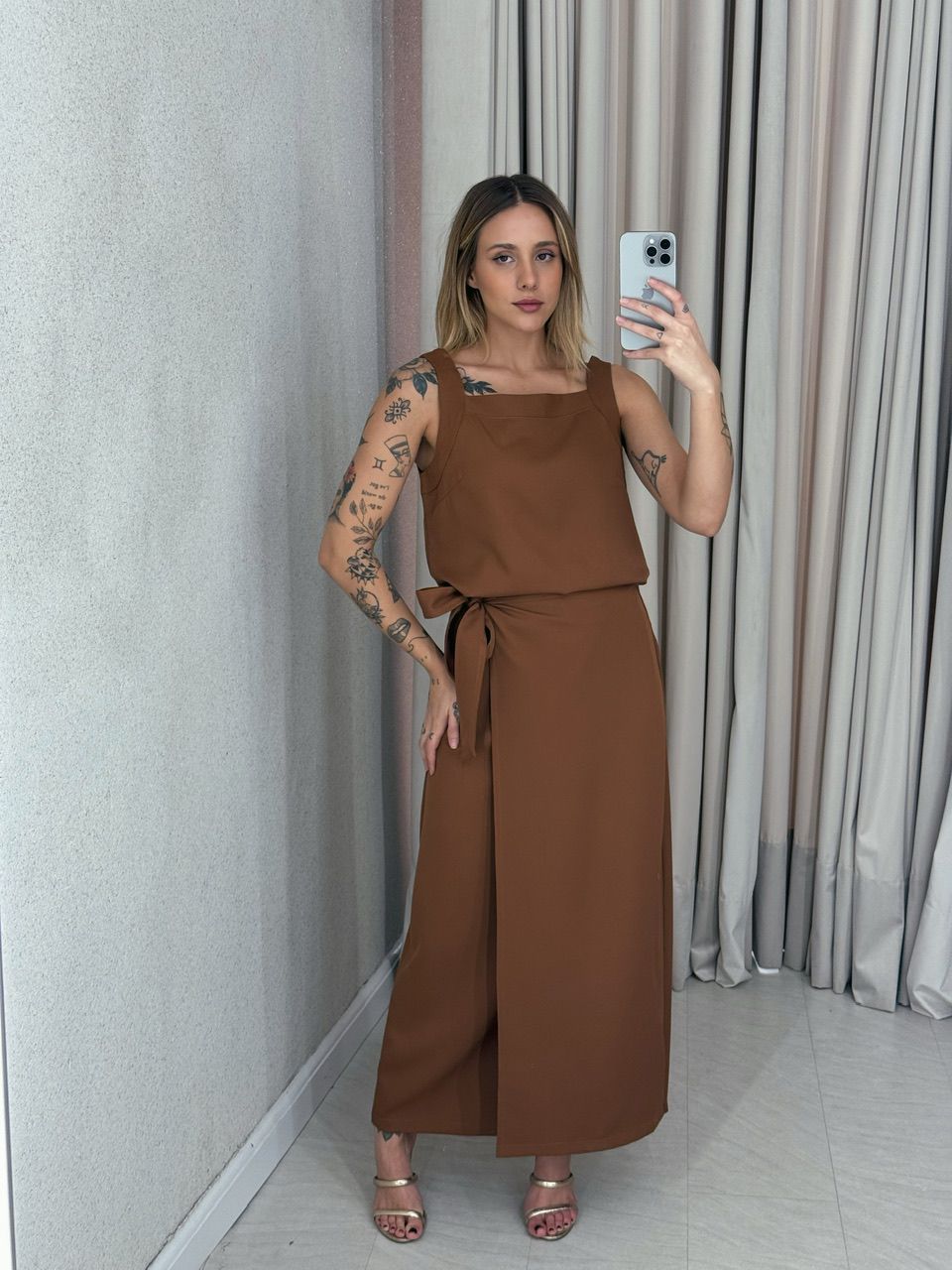 CONJUNTO VALENTINA SAIA Marrom