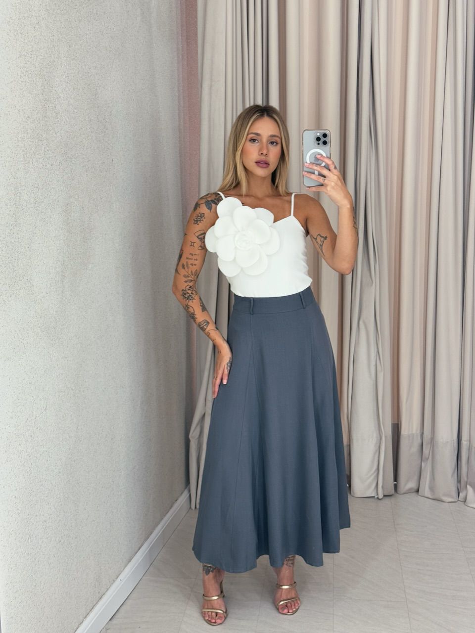  SAIA KAMILA MIDI Chumbo