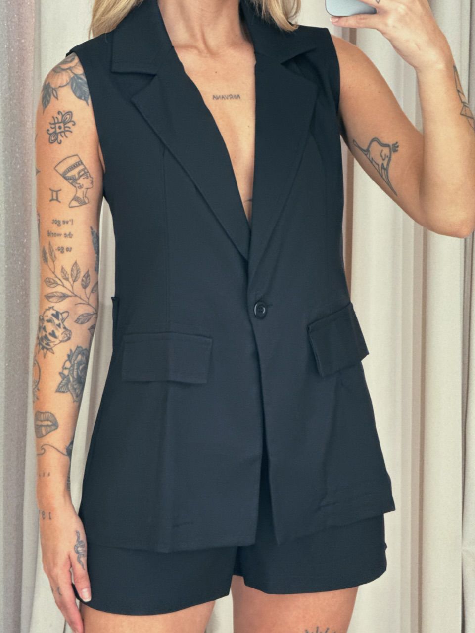 CONJUNTO ARLETE COLETE preto