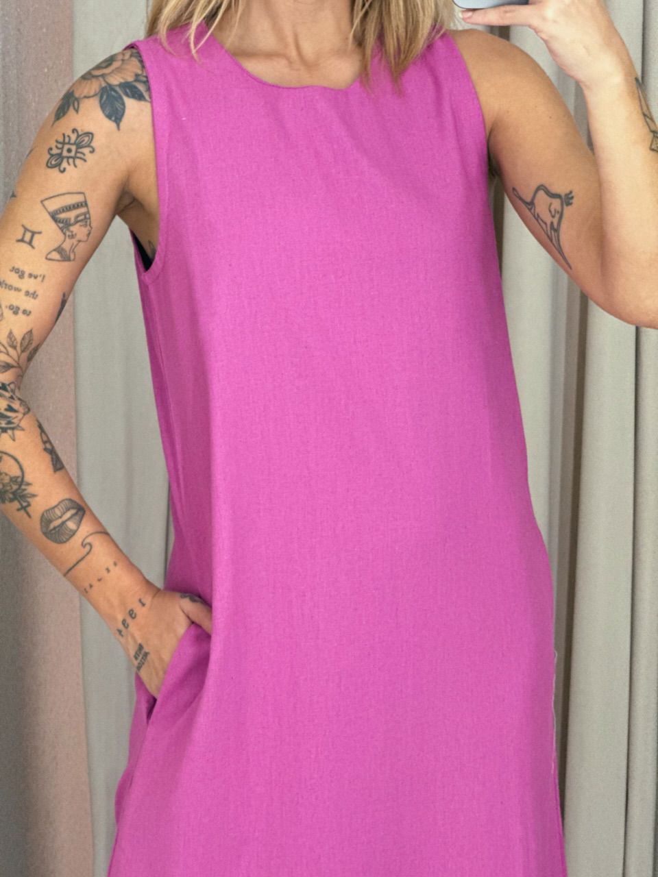 VESTIDO VALQUÍRIA LONGUETE PINK