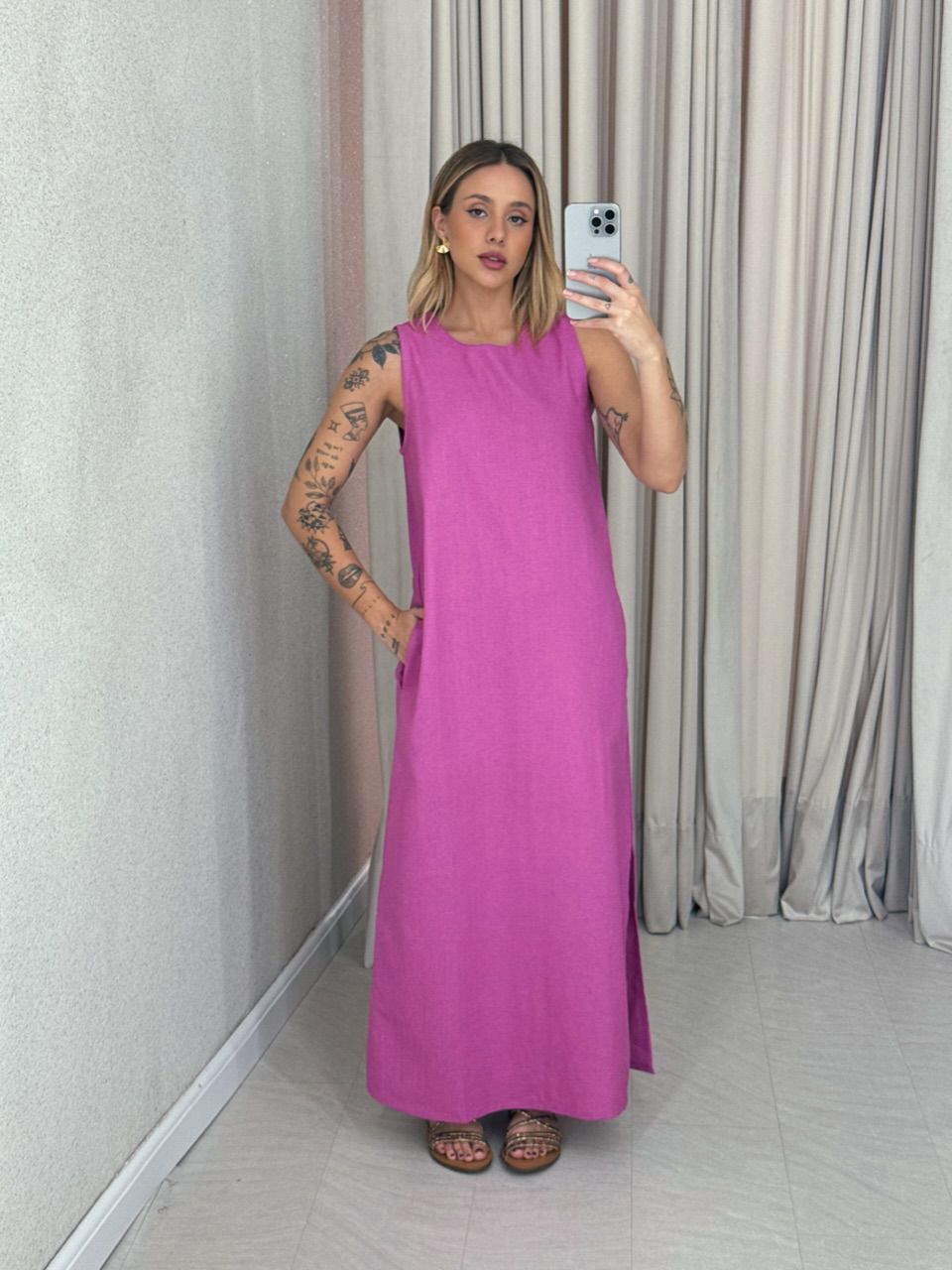 VESTIDO VALQUÍRIA LONGUETE PINK