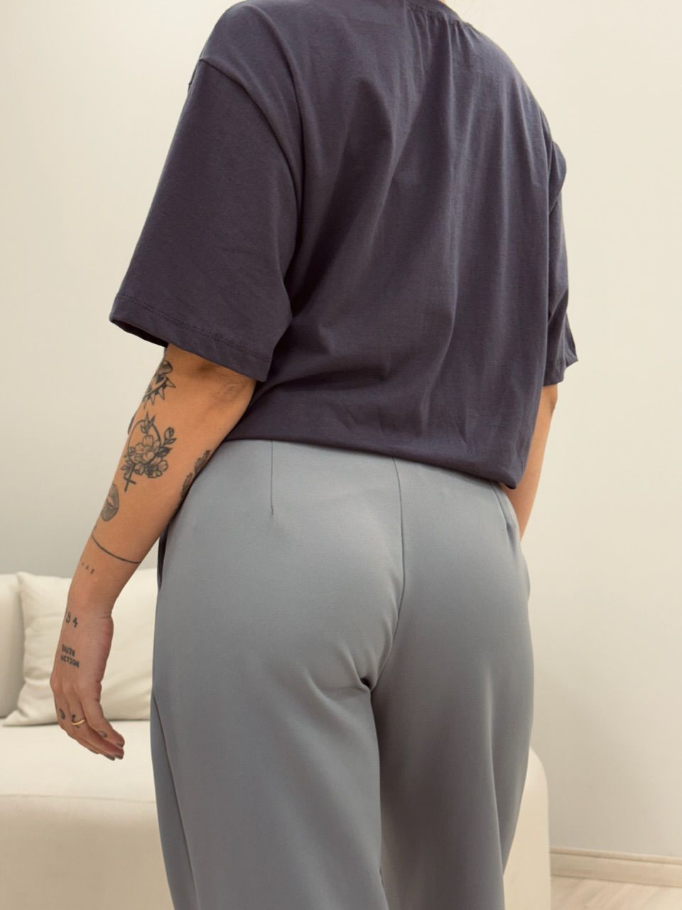CALÇA GISELE CENOURA CINZA