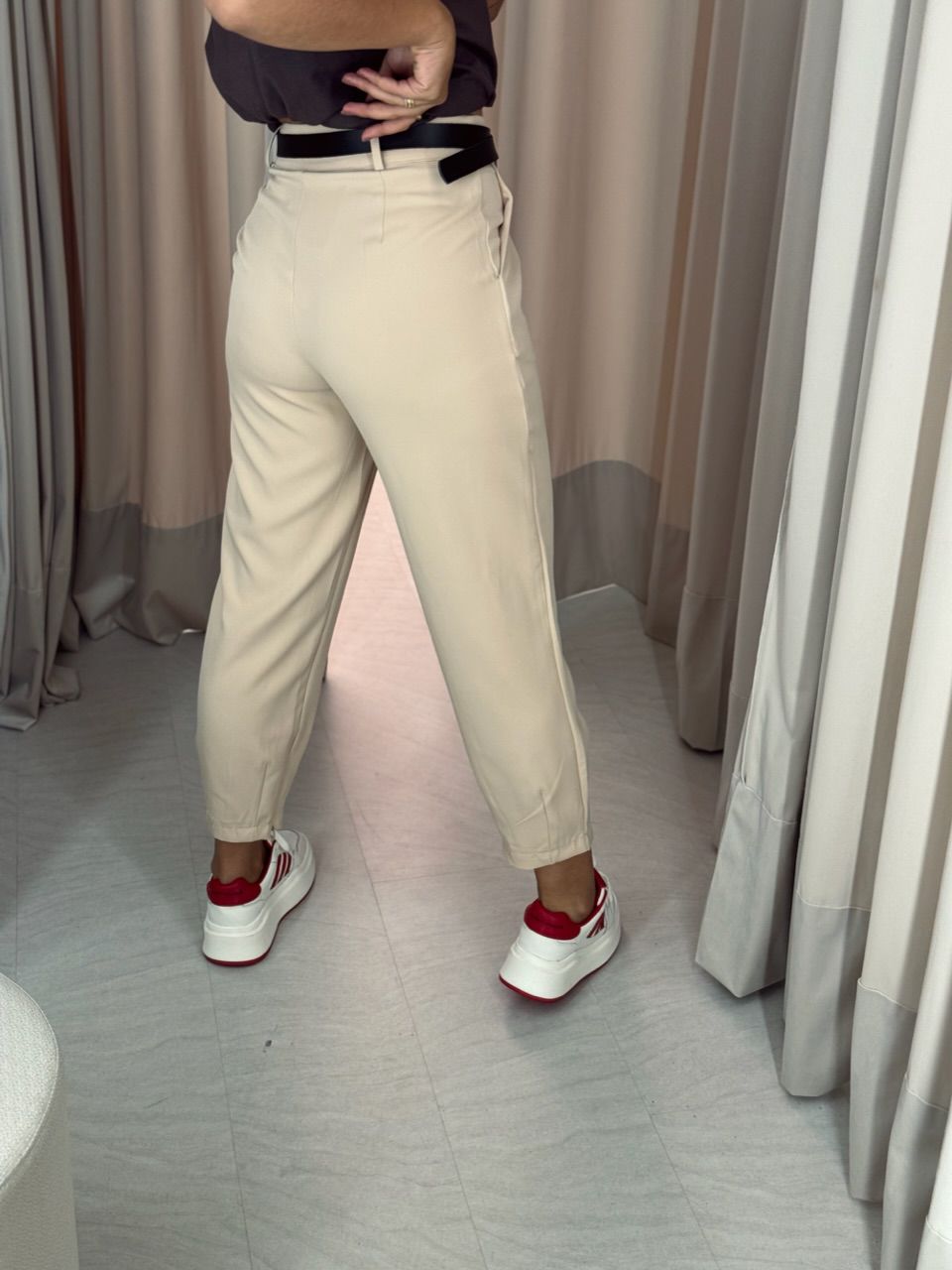 CALÇA GISELE CENOURA MARFIM