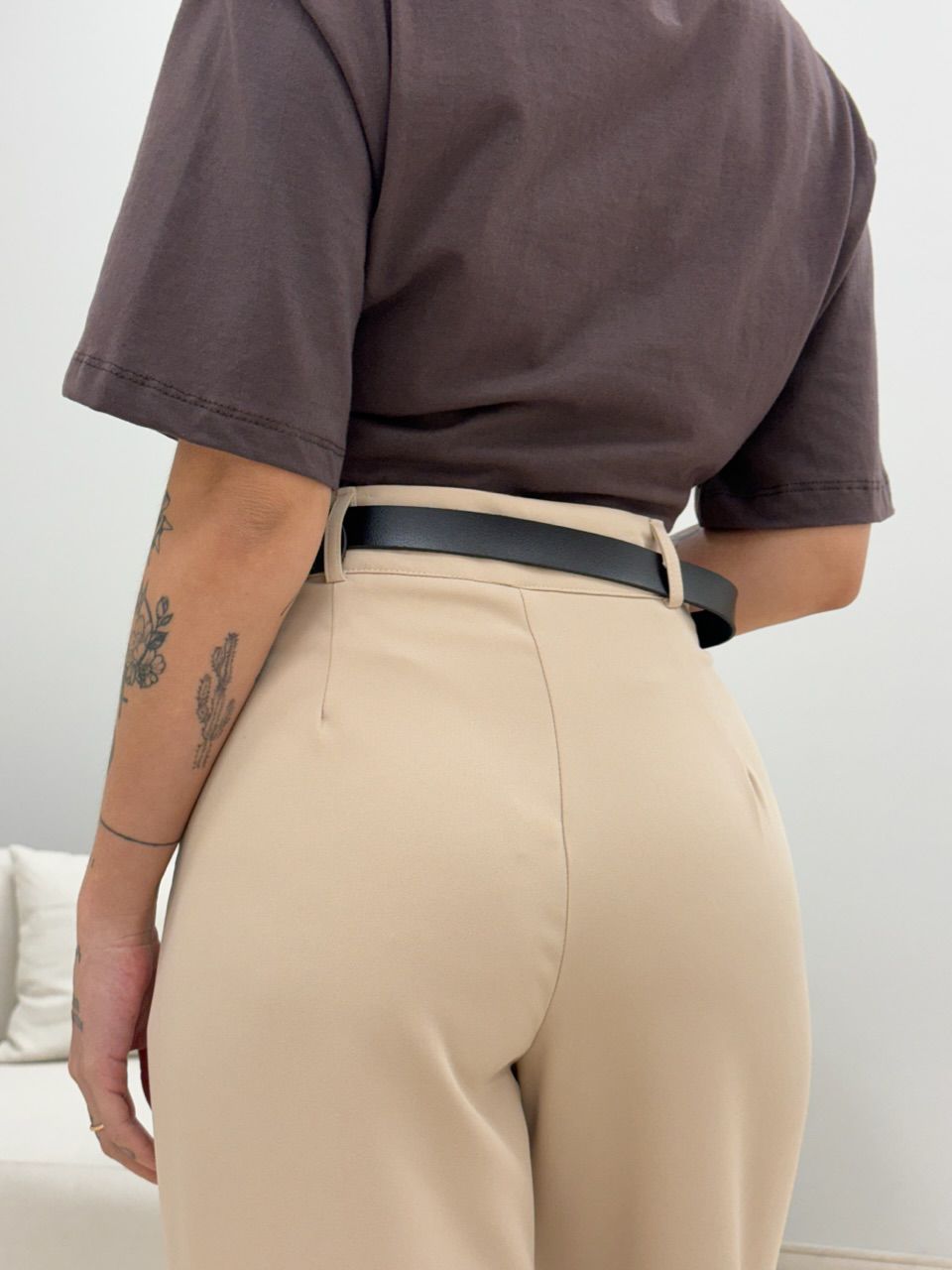 CALÇA GISELE CENOURA MARFIM
