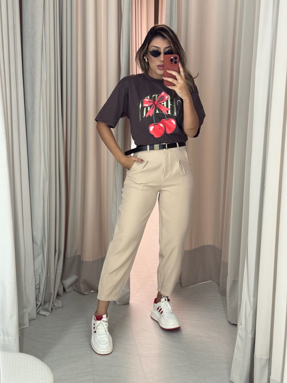 CALÇA GISELE CENOURA MARFIM