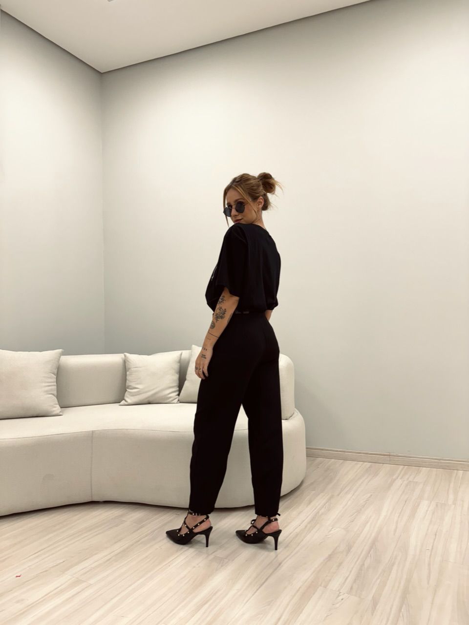 CALÇA GISELE CENOURA PRETA