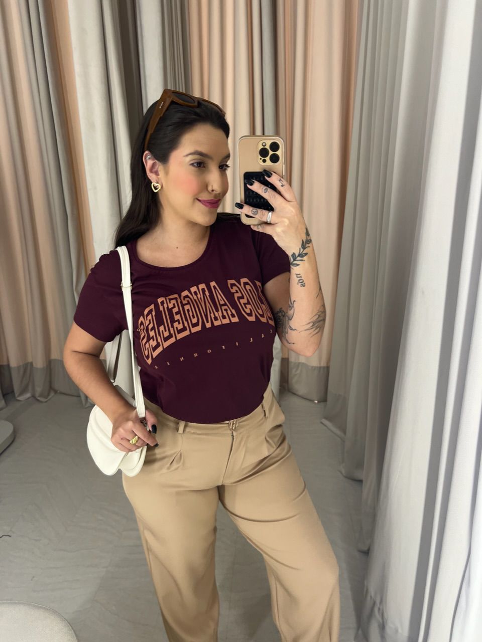 T-SHIRT LOS ANGELES VINHO