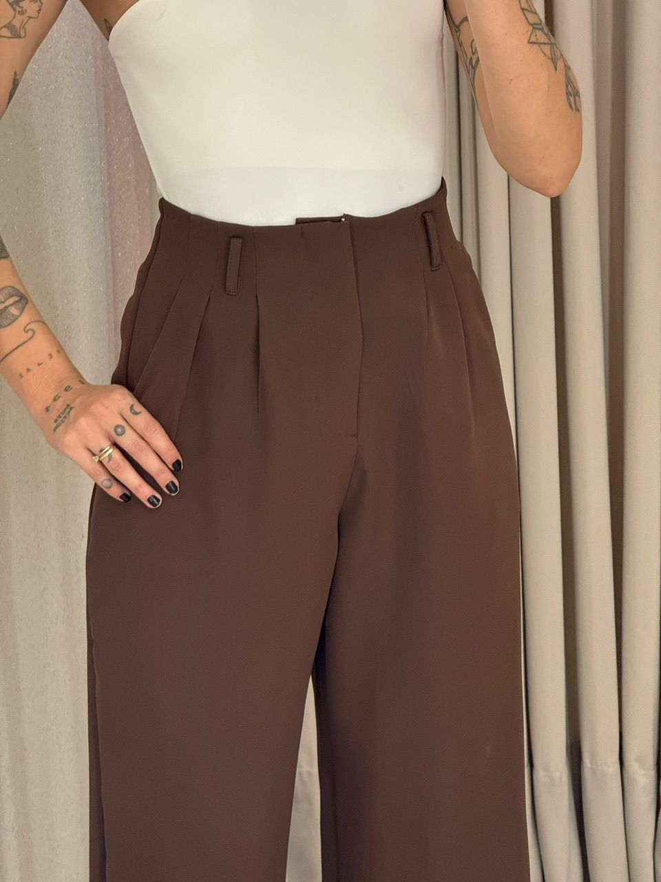 CALÇA IOLANDA 02 PANTALONA MARROM