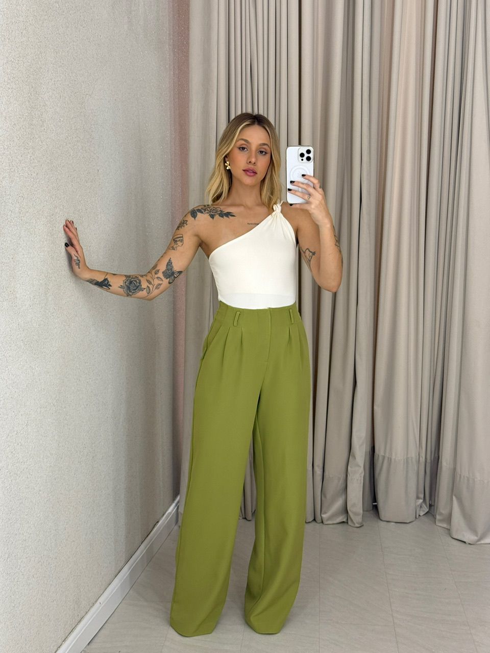 CALÇA IOLANDA 02 PANTALONA verde