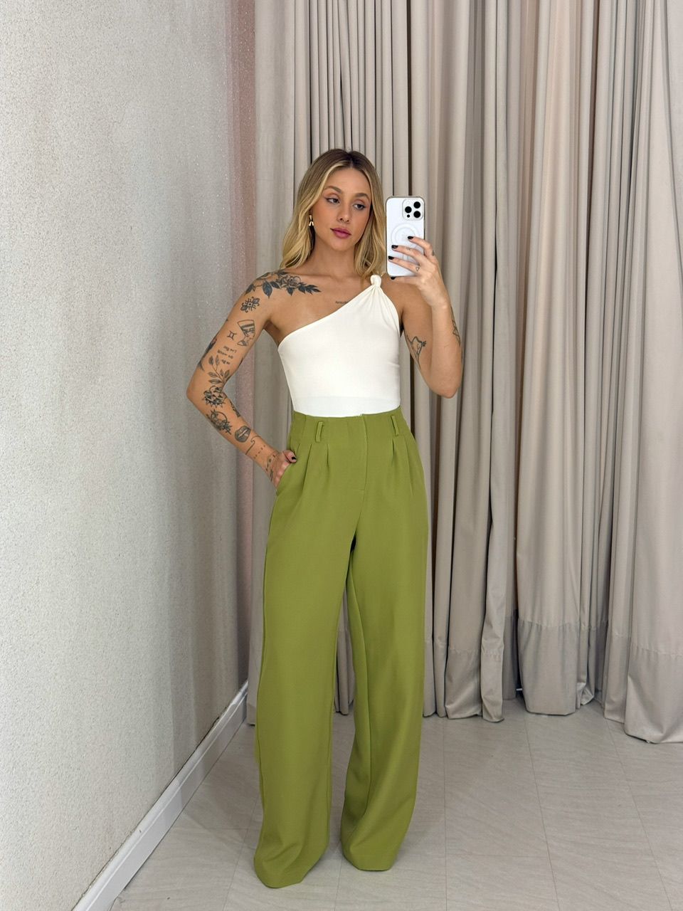 CALÇA IOLANDA 02 PANTALONA verde