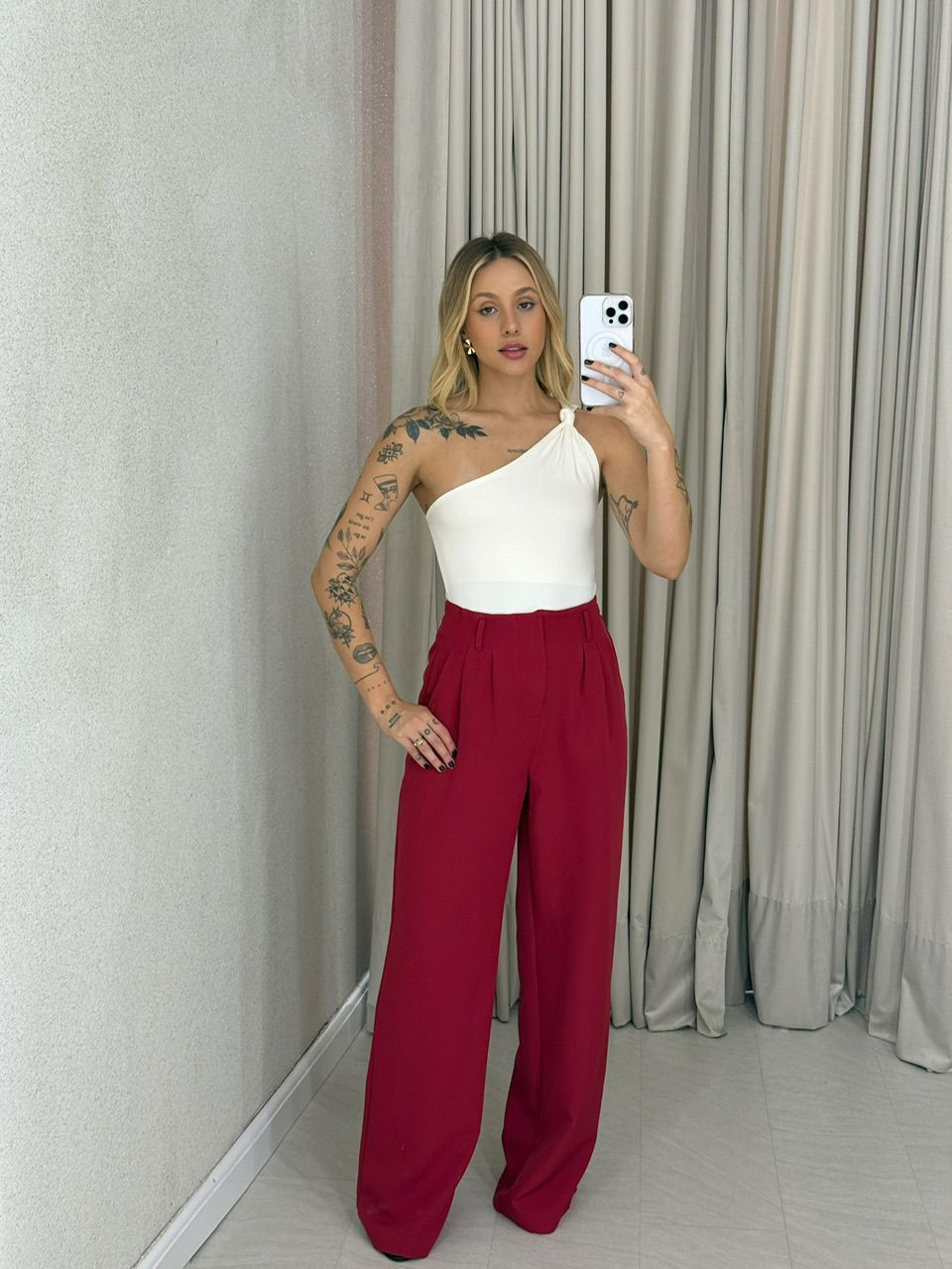 CALÇA IOLANDA 02 PANTALONA VINHO