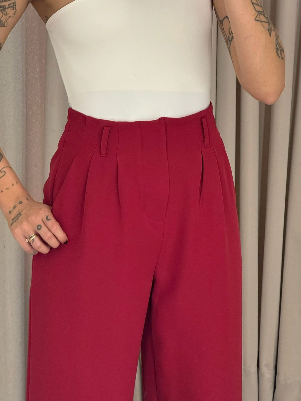 CALÇA IOLANDA 02 PANTALONA VINHO