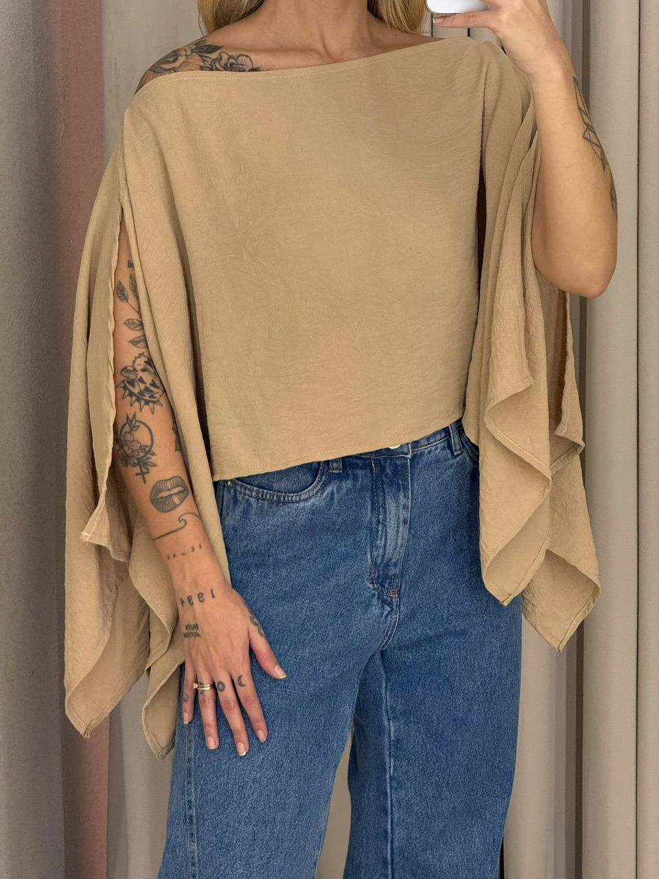 CROPPED BRUNA CAPA NUDE