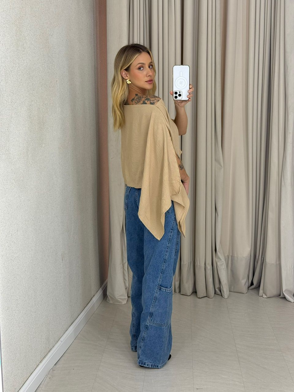 CROPPED BRUNA CAPA NUDE