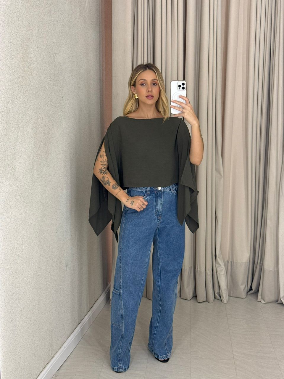 CROPPED BRUNA CAPA VERDE