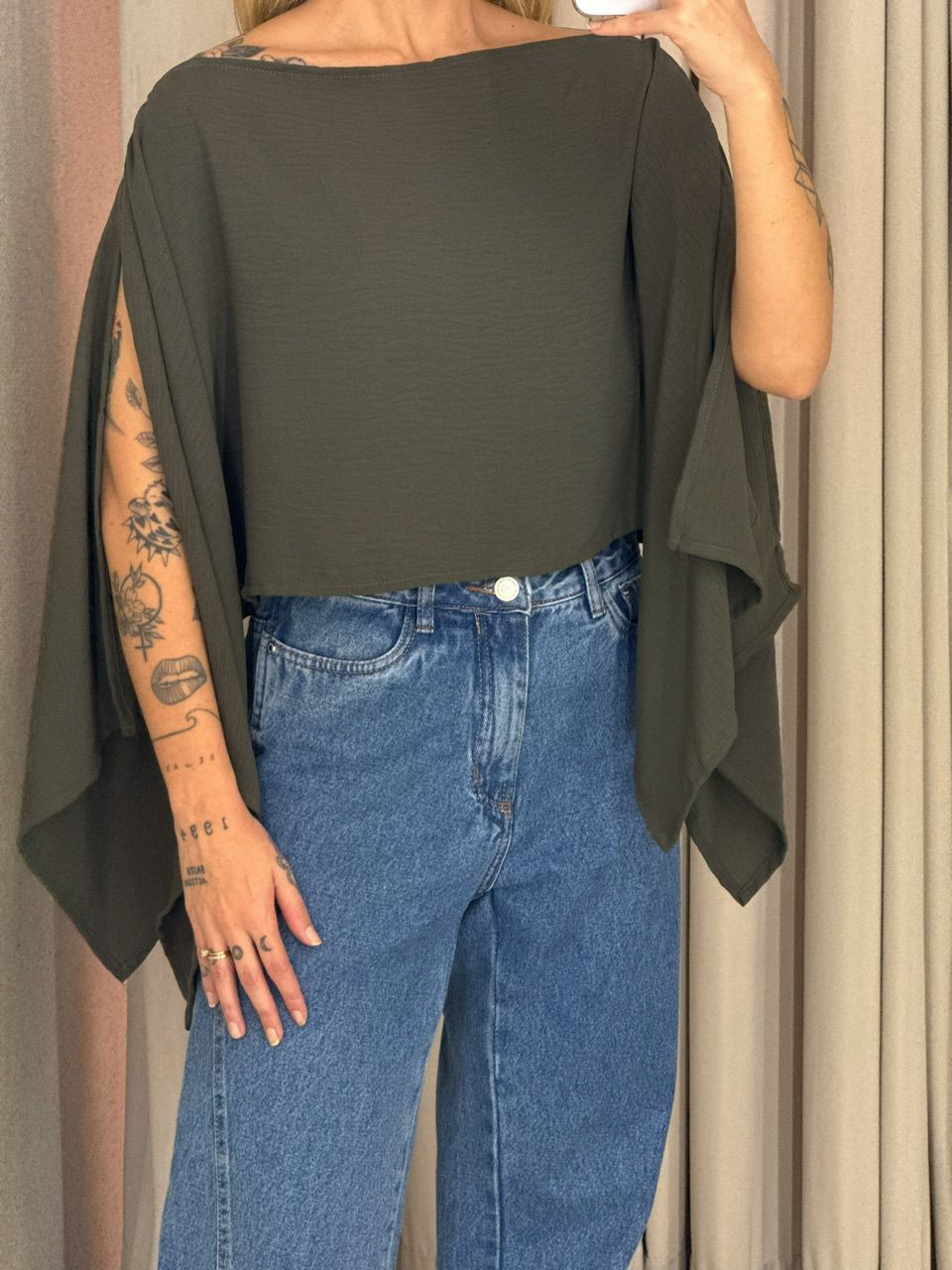 CROPPED BRUNA CAPA VERDE