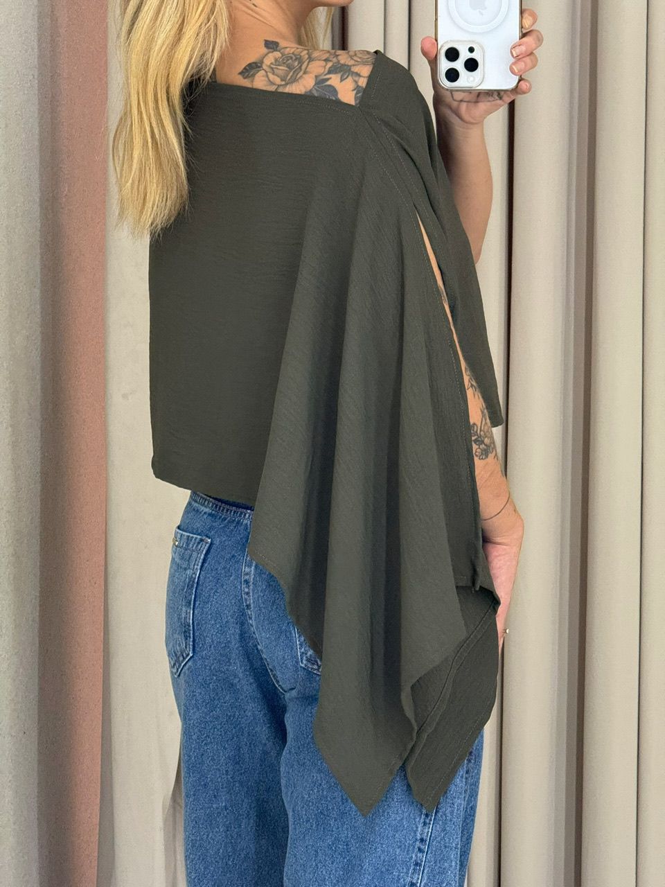 CROPPED BRUNA CAPA VERDE