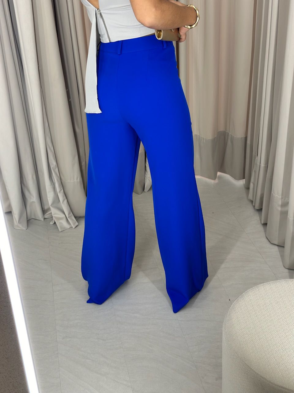 CALÇA NÁDIA PANTALONA AZUL