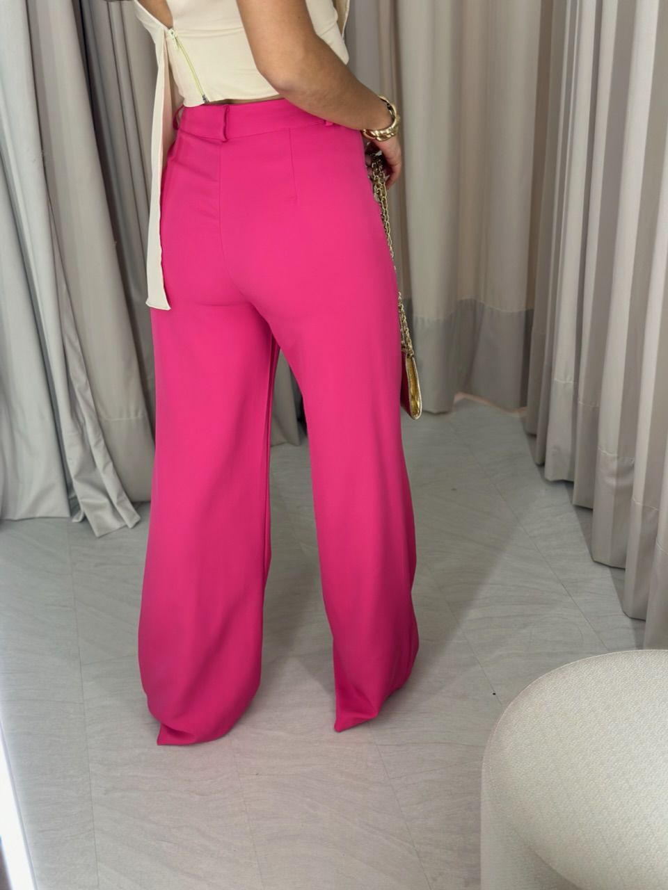CALÇA NÁDIA PANTALONA PINK