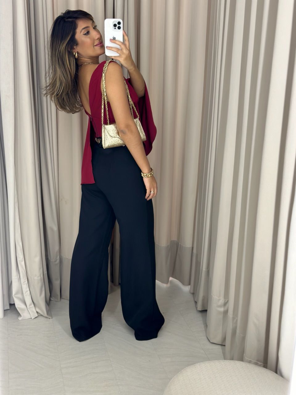 CALÇA NÁDIA PANTALONA PRETA