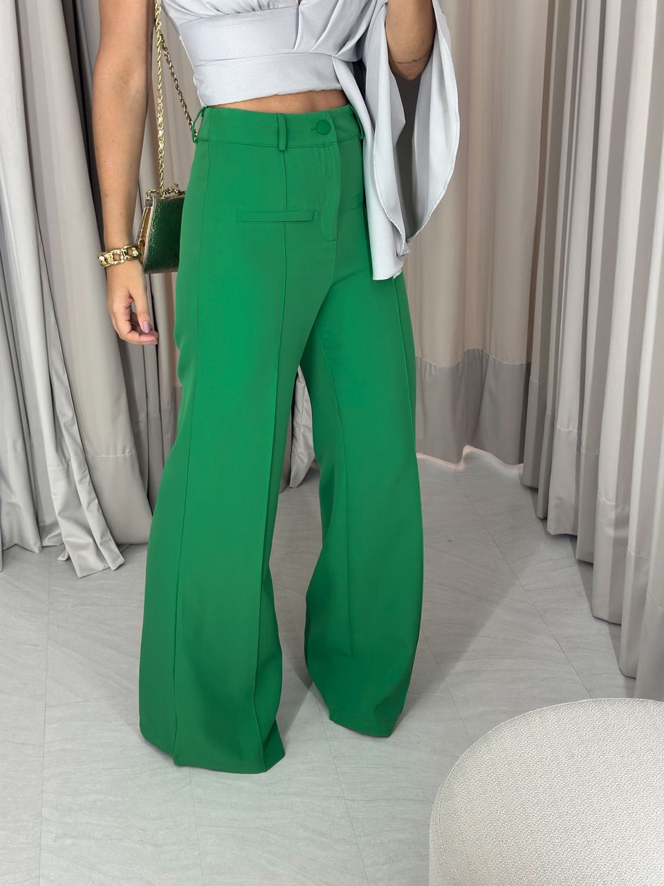 CALÇA NÁDIA PANTALONA VERDE