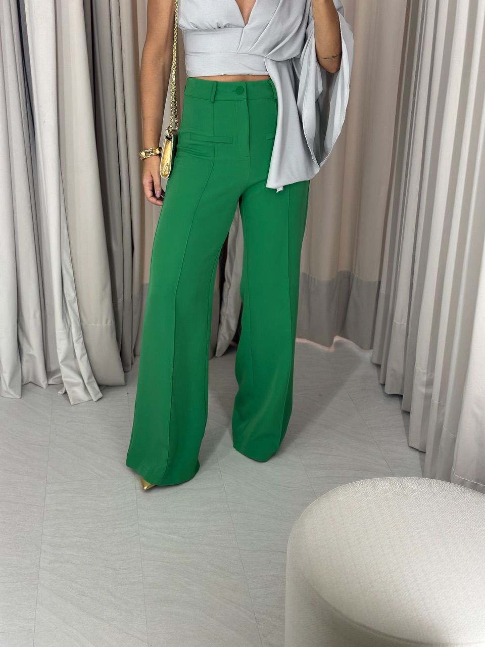 CALÇA NÁDIA PANTALONA VERDE