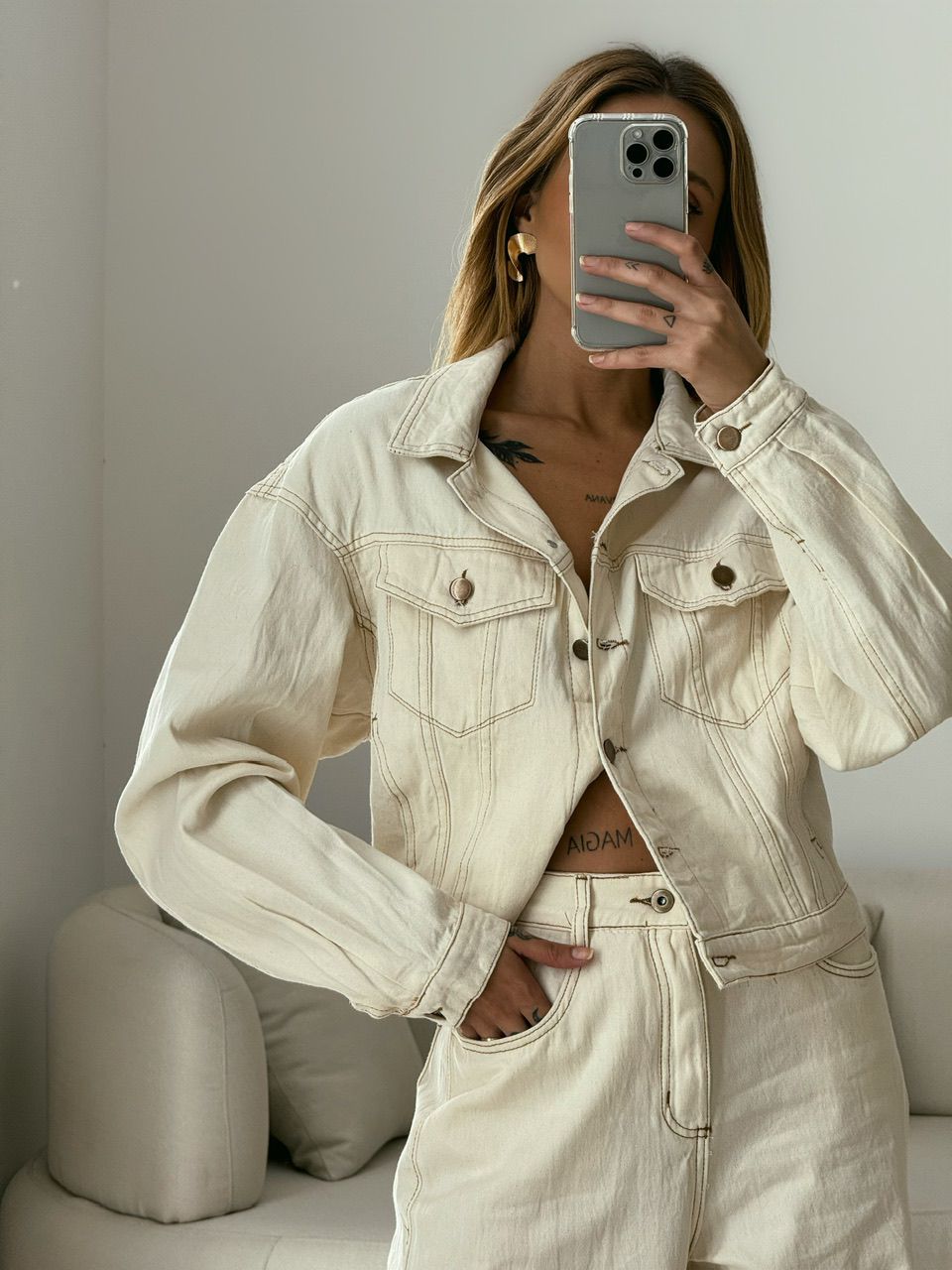 JAQUETA SOFIA JEANS CRU