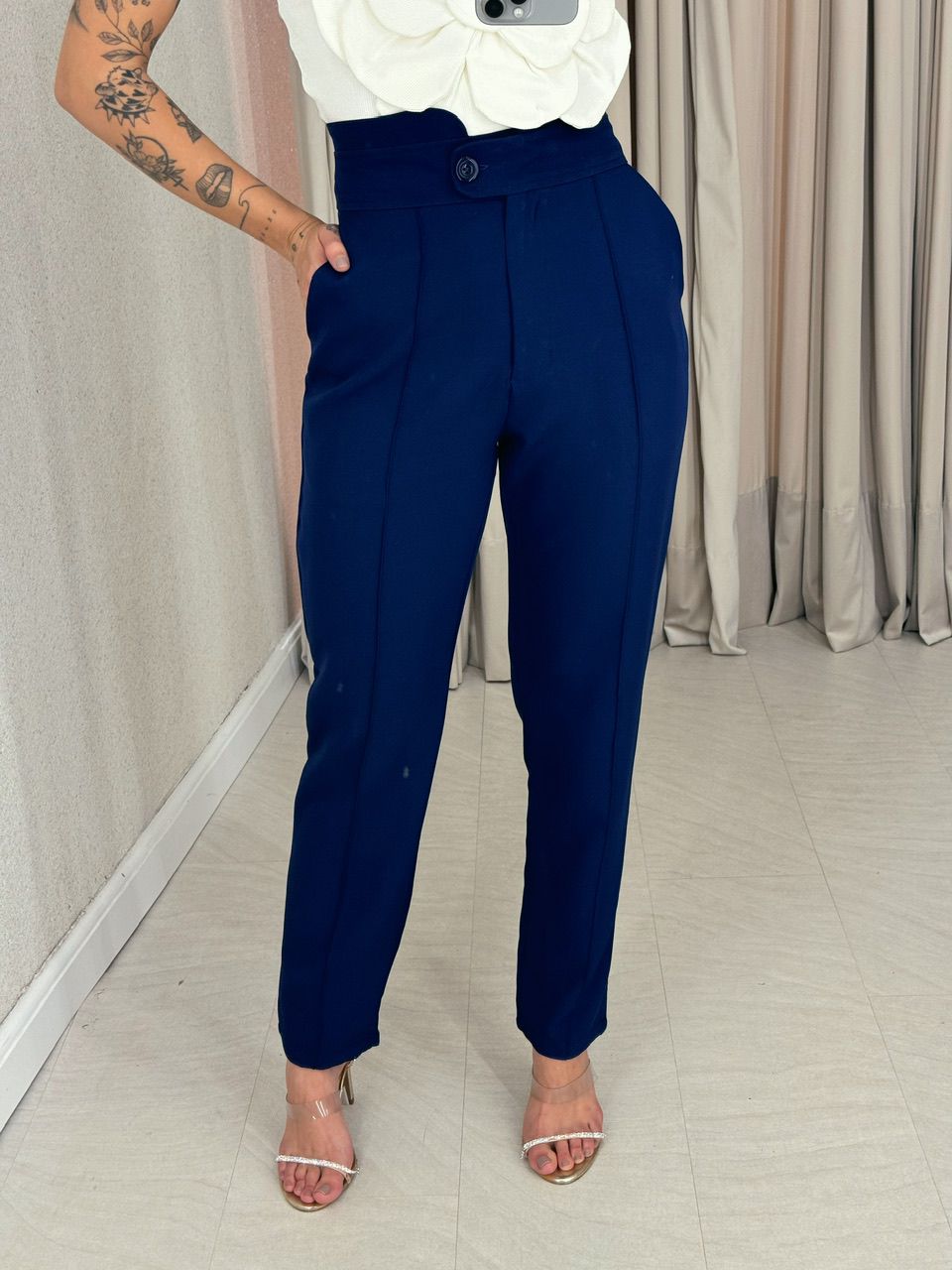 CALÇA SKINNY LETÍCIA AZUL MARINHO