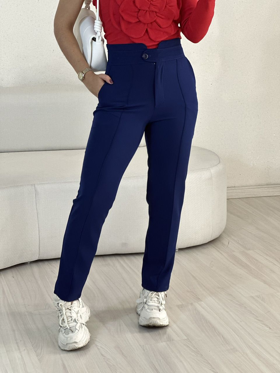 CALÇA SKINNY LETÍCIA AZUL MARINHO - 0054230144 - CAROLLA FERRARO