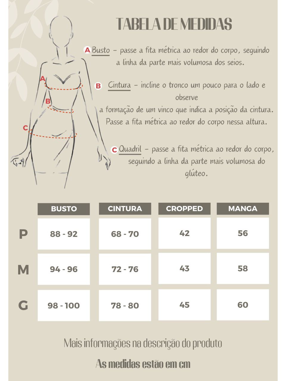 CROPPED FLOR NULA MANGA NUDE