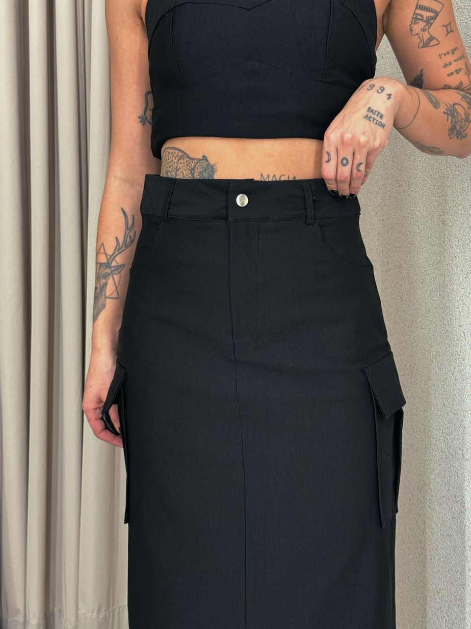 SAIA REBECA CARGO PRETA