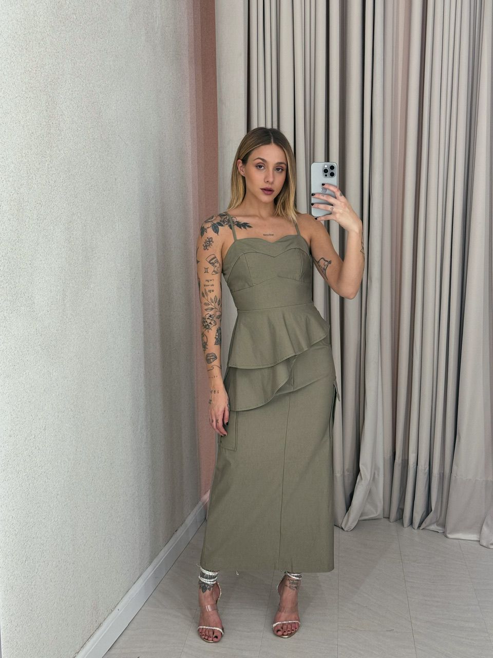 SAIA REBECA CARGO VERDE