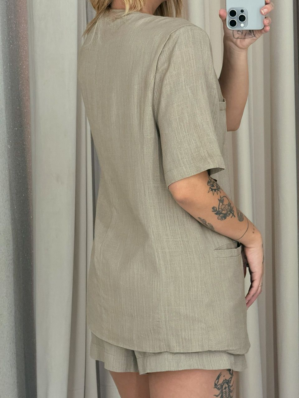 CONJUNTO KAUANY. Short Nude
