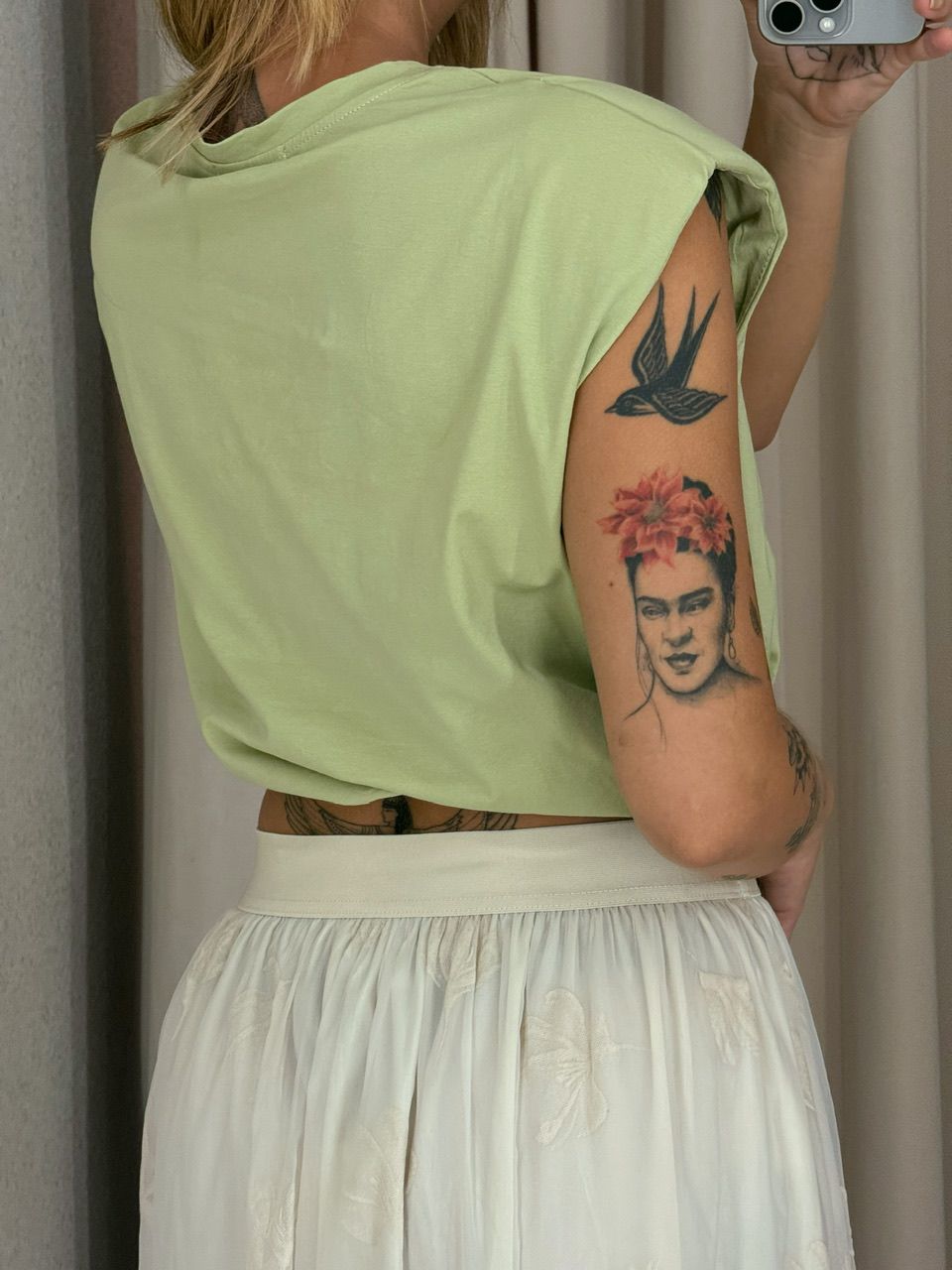 CROPPED CORAÇÃO VAZADO VERDE