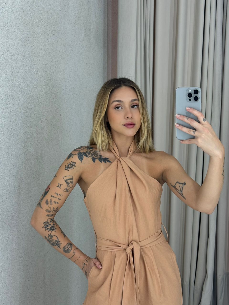 MACACÃO LUARA FAIXA Nude