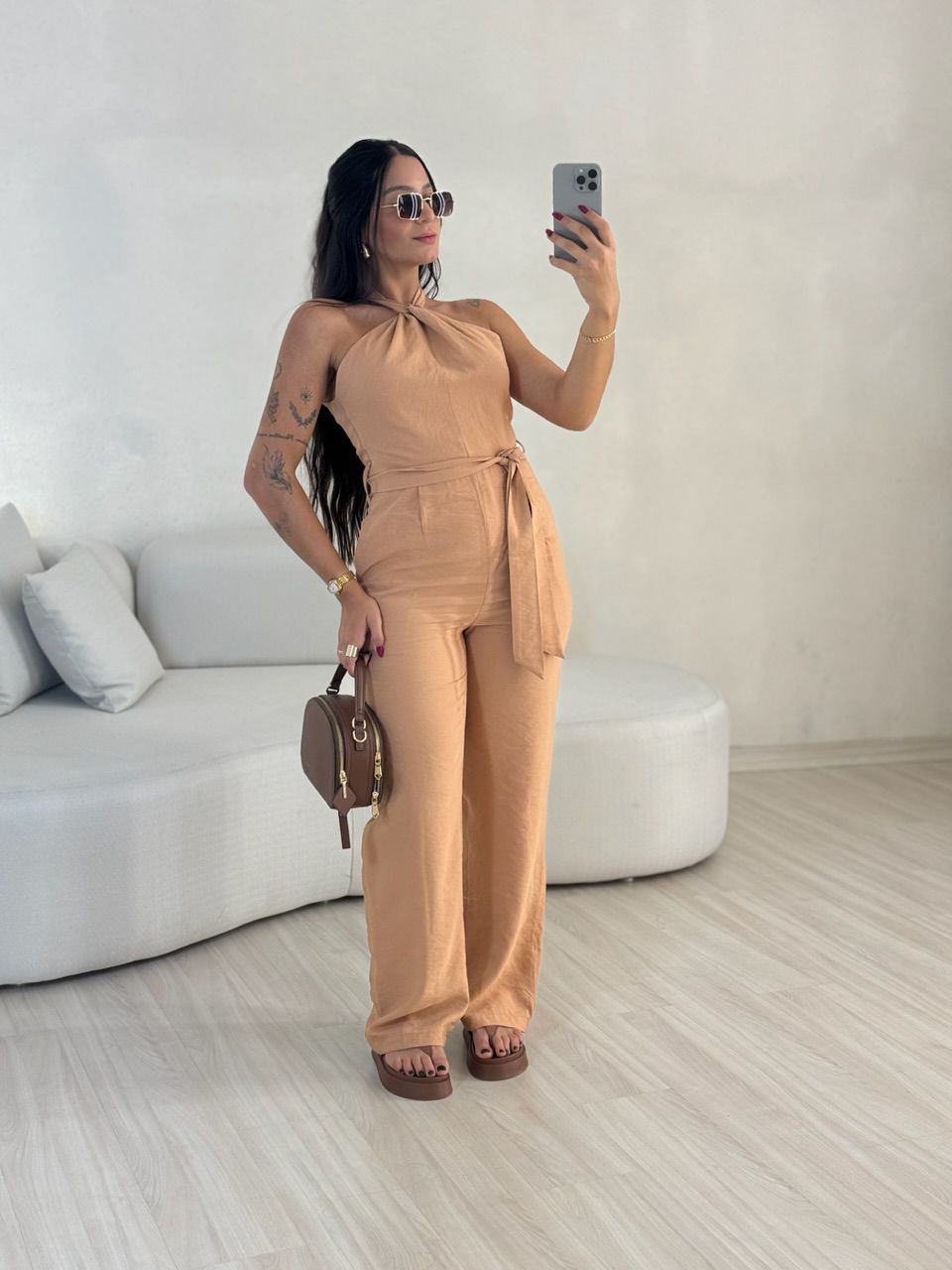 MACACÃO LUARA FAIXA Nude