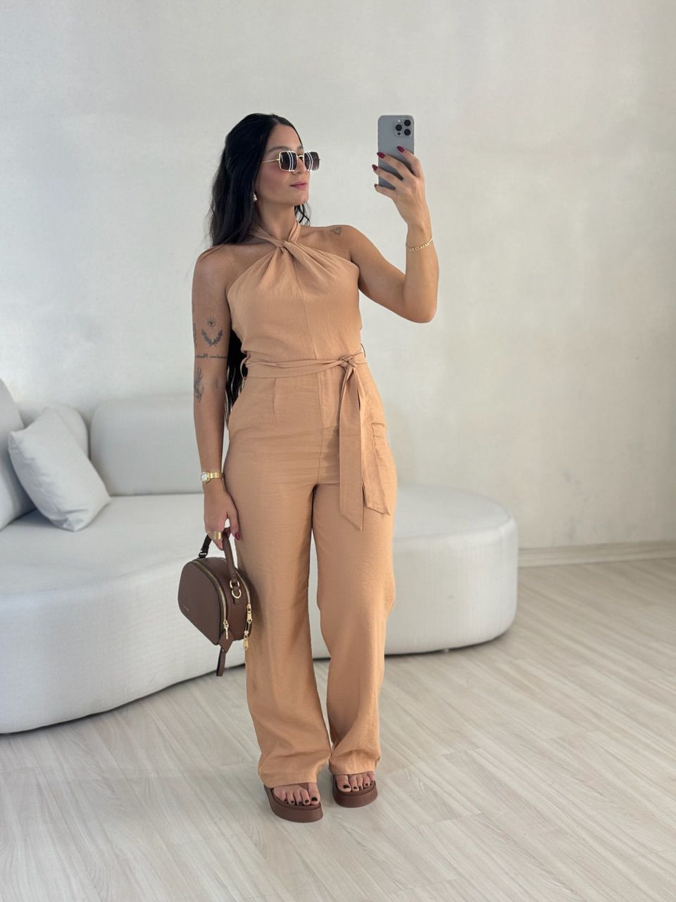 MACACÃO LUARA FAIXA Nude