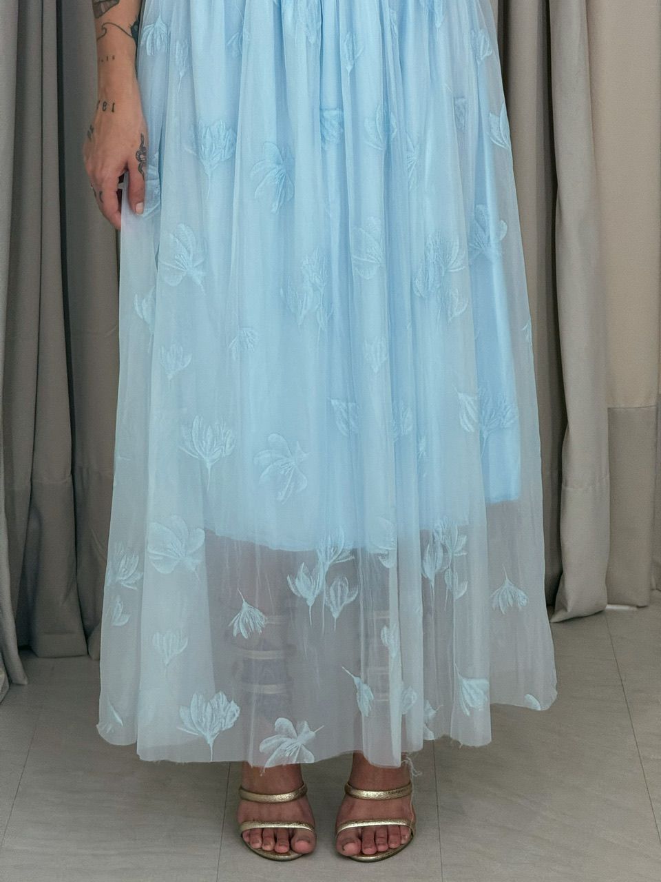 SAIA MICHELE TULE azul